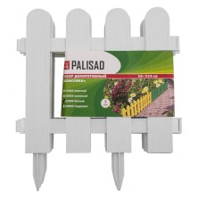 Забор декоративный "Классика", 29 х 224 см, белый, Россия, Palisad