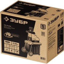 ЗУБР 2800 Вт, электрический садовый измельчитель (ЗИЭ-44-2800)