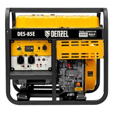Генератор дизельный DES-85E, 8,5 кВт, 230 В, 16 л, электростартер Denzel