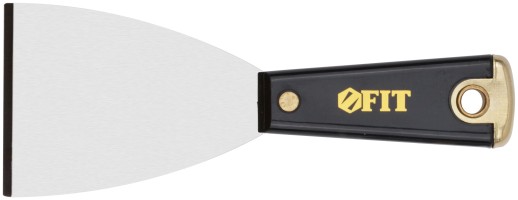 Шпатель для удаления ржавчины Профи, толщ. лезвия 1 мм, пластик.ручка с метал.бойком  3" (75 мм)