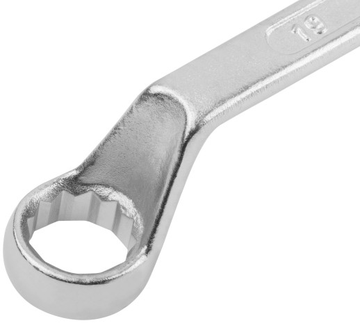 Ключ накидной "Хард", хромированное покрытие 19х22 мм