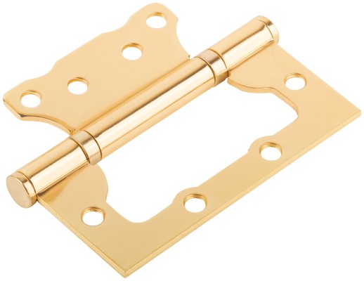 Петля дверная универсальная (без врезки) "Стандарт" 100х75х2,5 мм латунь (2ВВ - ВР)