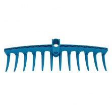 Грабли пластиковые, 400 мм, 12 прямых зубьев, усиленные, Luxe, Palisad