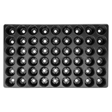 Кассета для рассады, 520 х 310 х 60 мм, 54 ячейки, полистирол, Россия