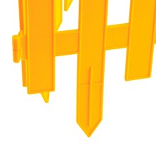 Забор декоративный "Винтаж", 28 х 300 см, желтый, Россия, Palisad