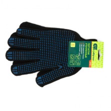Перчатки трикотажные, акрил, с ПВХ точкой, 7 класс Россия Сибртех