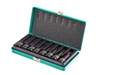 Набор ударных торцевых головок Torx 1/2",  в кейсе, 8 шт. Stels