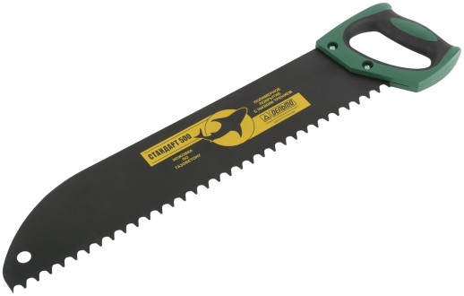 Ножовка по пенобетону "Дельта"(Стандарт), закругленное полотно, шаг 15 мм, 500 мм