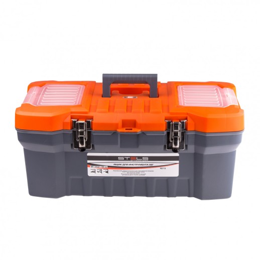 Ящик для инструмента с металлическими замками 22", 28 х 23 см, 5 х 56 см Россия Stels