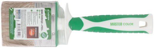 Макловица, 70% ПЭT/30% натуральная щетина, нерж. обжим, 2-К ручка, 70 х 30 мм