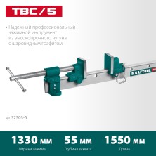 KRAFTOOL TBC/5, 1400/55 мм, струбцина с Т-образным профилем (вайма) (32303-5)