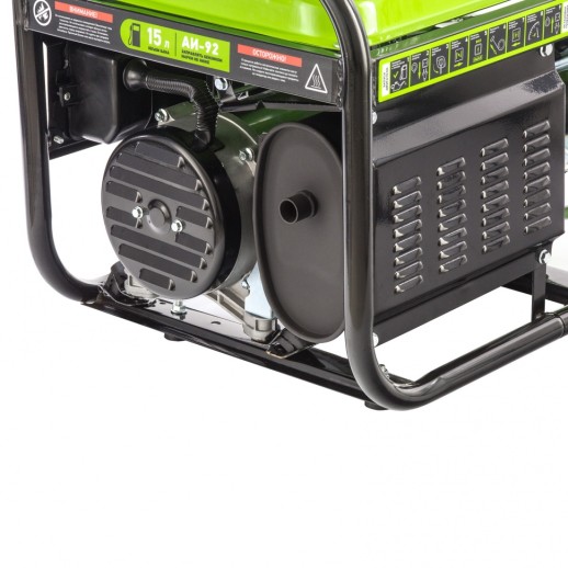 Генератор бензиновый БС-3500, 3.2 кВт, 230В, четырехтактный, 15 л, ручной стартер Сибртех