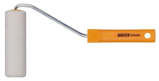 Ролик, ядро 15 мм, полиэстр филт, ворс 6 мм, ручка 27 см желт., 100 мм