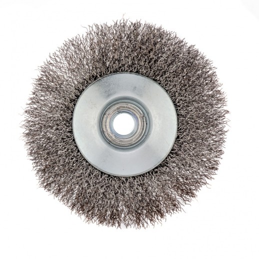 Щетка для УШМ, 115 мм, М14, "тарелка", витая проволока 0.3 мм Сибртех
