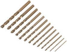 Набор сверл HSS по металлу с добавкой кобальта 5%, 13 шт. (1,5-2-2,5-3-3,2-3,5-4-4,5-4,8-5-5,5-6-6,5 мм)