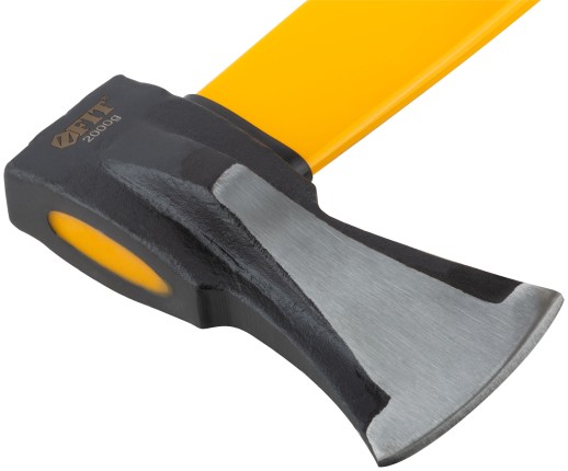 Топор-колун "ушастый" кованый, фиберглассовая длинная ручка 2000 гр.