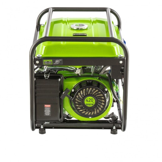 Генератор бензиновый БС-6500, 5.5 кВт, 230В, четырехтактный, 25 л, ручной стартер Сибртех