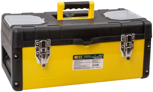 Ящик для инструмента пластиковый 18" ( 450х240х200 мм ) металл.замки, стенки стальные