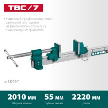 KRAFTOOL TBC/7, 2000/55 мм, струбцина с Т-образным профилем (вайма) (32303-7)