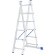 Лестница, 2 х 6 ступеней, алюминиевая, двухсекционная, Россия, Сибртех