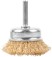 Щетка для дрели, тип "Чашка", латунированная витая проволока 0,3 мм, 50 мм, CUTOP Profi