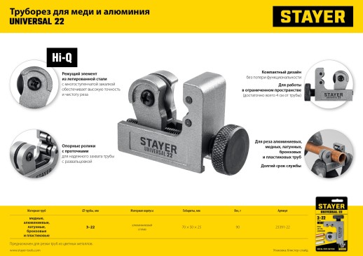 STAYER Steel-52, режущий ролик для трубореза арт. 2344-52) (2344-S)