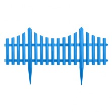 Забор декоративный "Гибкий", 24 х 300 см, голубой, Россия, Palisad