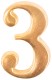 Цифра для обозначения номера квартиры, металлическая Золото
