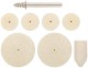 Круги фетровые, набор 7 шт. + штифт