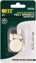 Круги фетровые, набор 7 шт. + штифт