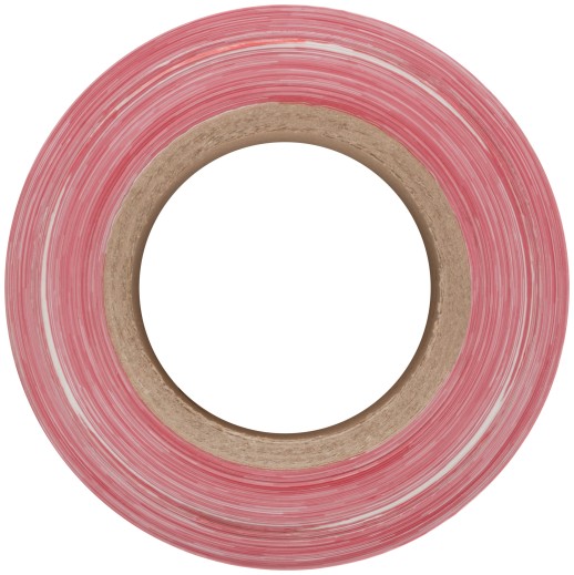 Лента сигнальная (красно-белая) 75 мм х 250 м