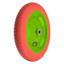 Колесо полиуретановое 3.00-8, длина оси 80 мм, подшипник 20 мм Сибртех