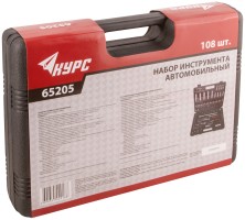 Набор инструмента автомобильный 108 шт. CrV 1/2"+1/4"