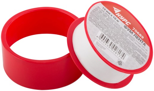 ФУМ Лента, плотность 0,2 гр/см3, 19 мм x 10 м x 0,075 мм