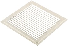 Вентиляционная решетка, металлическая, 200 х 200 мм, без сетки, антик белый