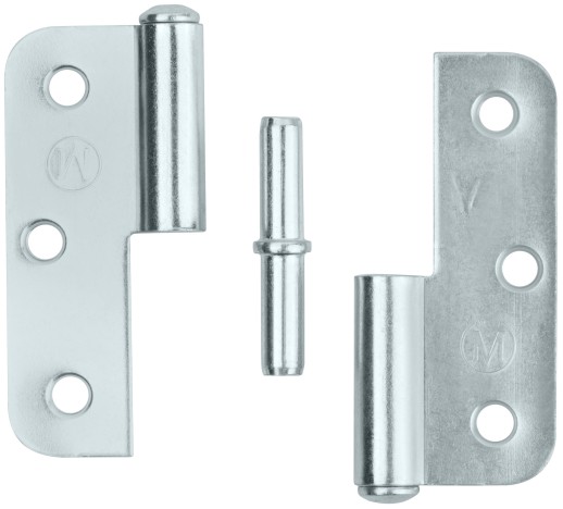 Петля накладная оцинкованная, тип "ПН", 70 мм, левая