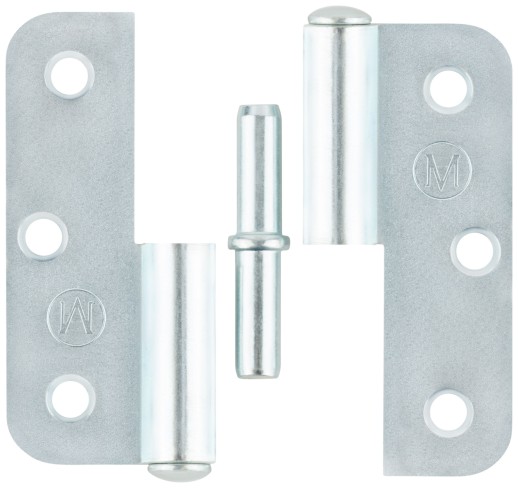 Петля накладная оцинкованная, тип "ПН", 70 мм, правая