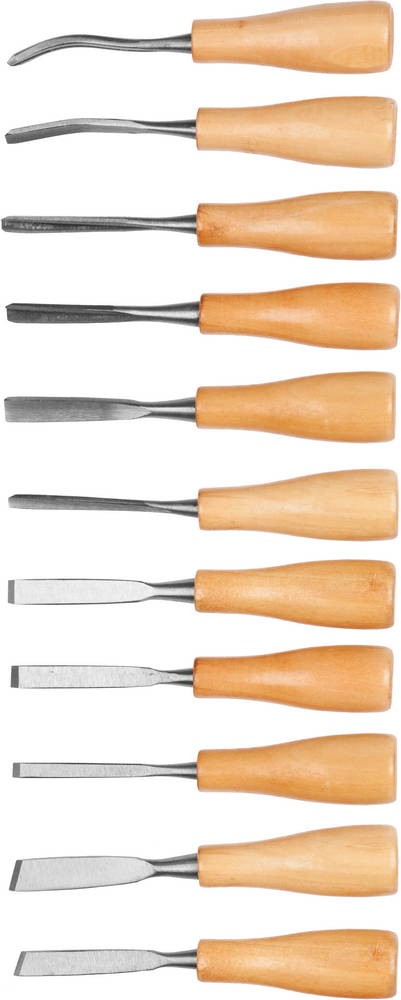 DEXX Мини, 11 предм., набор фигурных стамесок (1834-H11)