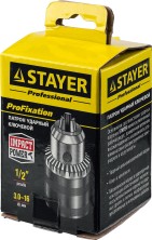 STAYER 16 мм, 1/2″, ударный сверлильный патрон с ключом для дрели, Professional (29055-16-1/2)