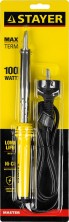 STAYER MAXTerm, 100 Вт, клин, электропаяльник с пластиковой рукояткой (55305-100)