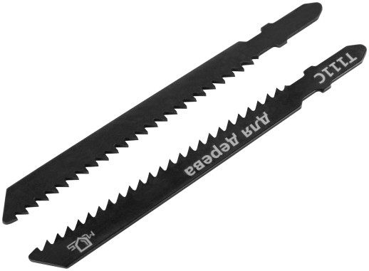 Полотна для эл. лобзика, Т111С, по дереву, HCS, 100 мм,  2 шт.