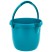 Ведро пластмассовое круглое 12 л, бирюзовое, Home Palisad