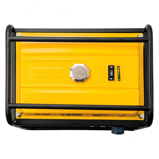 Генератор бензиновый GE 7900, 6.5 кВт, 220 В/50 Гц, 25 л, ручной пуск Denzel