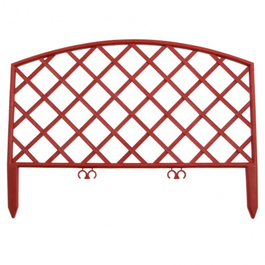 Забор декоративный "Сетка", 24 х 320 см, терракот, Россия, Palisad