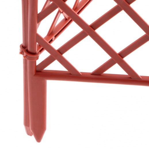 Забор декоративный "Сетка", 24 х 320 см, терракот, Россия, Palisad