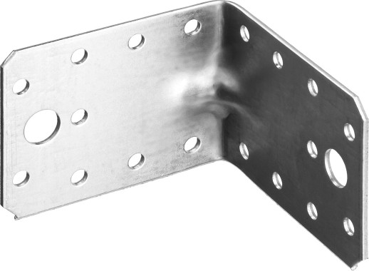 ЗУБР УКУ-2.0, 65 x 90 x 90 x 2 мм, цинк, усиленный крепежный уголок (310116-65-090)