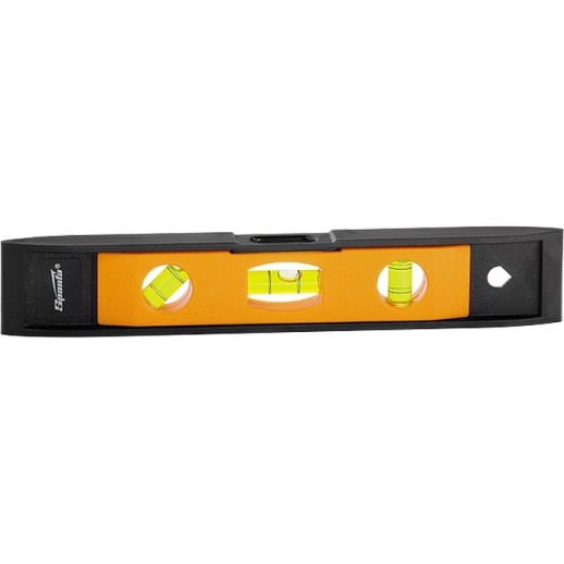 Уровень, 225 мм, 3 глазка, пластмассовый "Торпедо" (II) Sparta