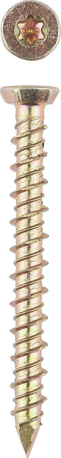 ЗУБР ШБ-Х, 132 х 7.5 мм, 90 шт, хроматированный шуруп по бетону, Профессионал (4-300482-75-132)