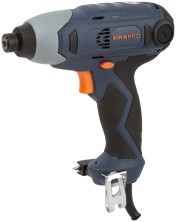 MAX-PRO Шуруповерт ударный электрический 240 Вт; 0-3600об/мин; 0-4200 уд/мин; патрон 6,35мм под биту; 100Нм; регулировка оборотов; реверс; резиновые в