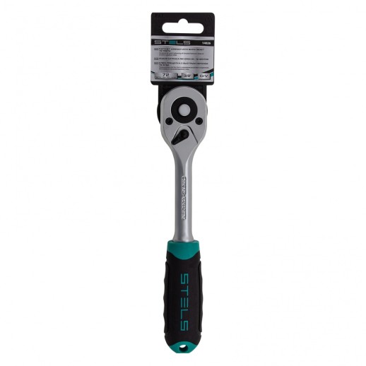 Ключ-трещотка 3/8, 72 зуба, с быстрым сбросом, CrV Stels